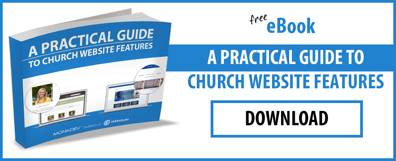 Free eBook Church Website Features