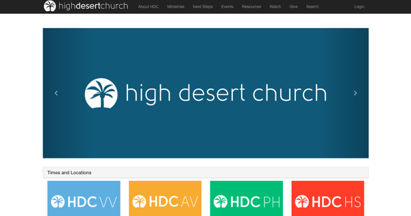 high desert church