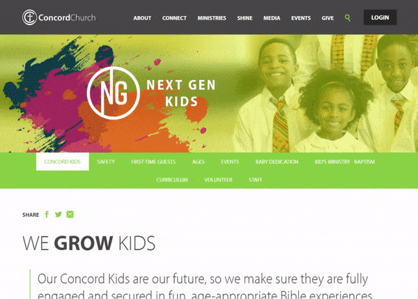 Concord Kids Ministry